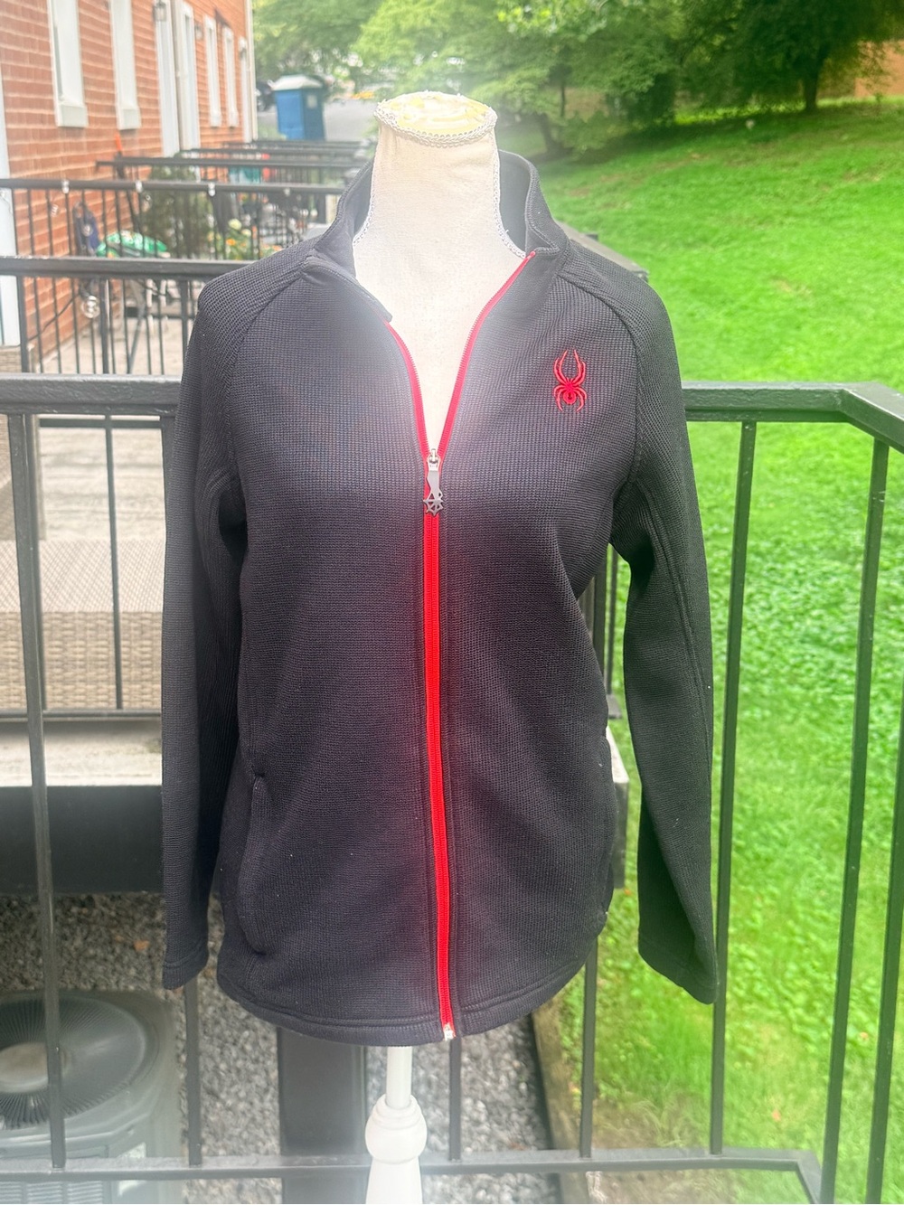 Spyder Black Jacket with Red Logo